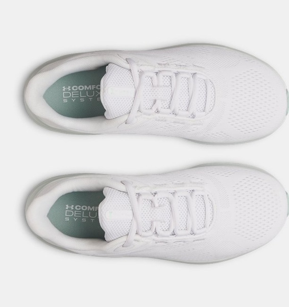 Beyaz Kadın UA Charged Pursuit 4 Koşu Ayakkabısı