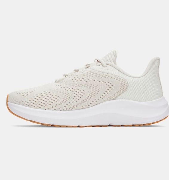 Beyaz Kadın UA Charged Pursuit 4 Koşu Ayakkabısı