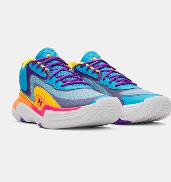 Mavi Erkek UA Spawn 7 Mid Basketbol Ayakkabısı