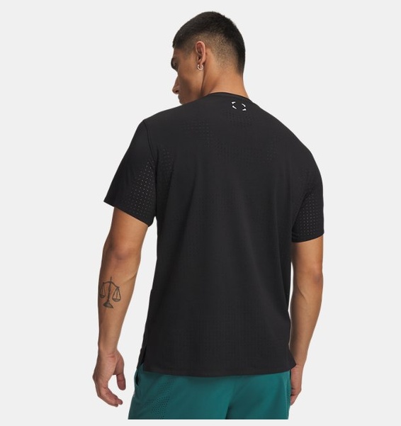 Siyah Erkek UA Halo Vent Kısa Kollu T-Shirt