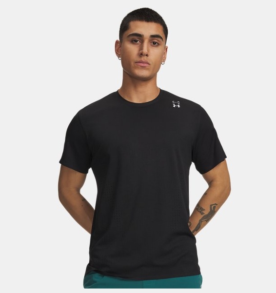 Siyah Erkek UA Halo Vent Kısa Kollu T-Shirt