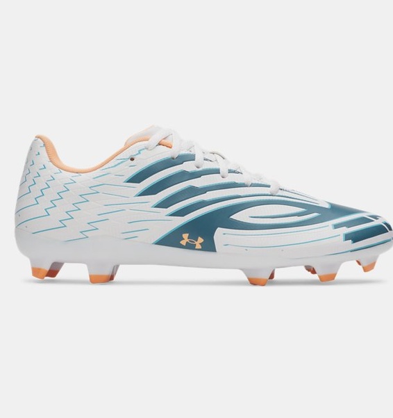 Beyaz Erkek UA U Shadow Select 4 Futbol Ayakkabısı