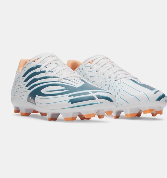 Beyaz Erkek UA U Shadow Select 4 Futbol Ayakkabısı