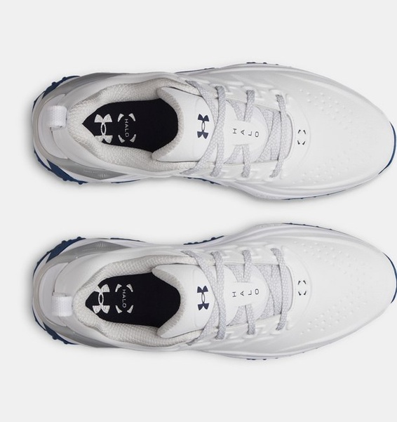 Beyaz Erkek UA Halo Tour Golf Ayakkabısı