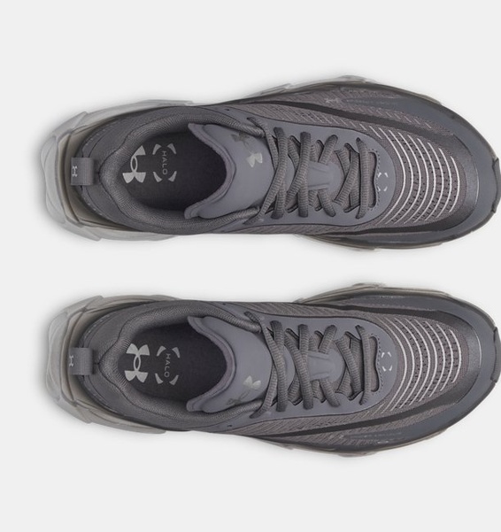 Gri Erkek UA Halo Racer Koşu Ayakkabısı