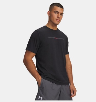 Erkek UA Blur Wordmark Kısa Kollu T-Shirt