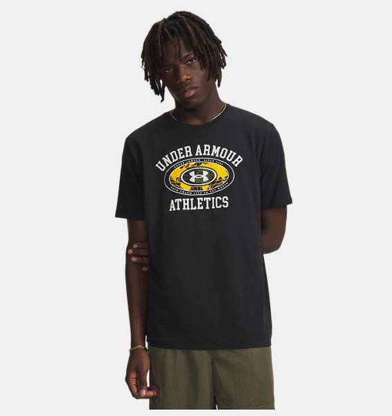 Siyah Erkek UA Armour Globe Kısa Kollu T-Shirt