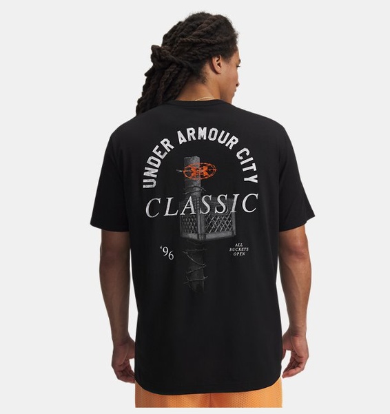 Siyah Erkek UA City Classic Kısa Kollu T-Shirt