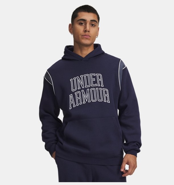 Lacivert Erkek UA Rival Fleece Novelty Kapüşonlu Sweatshirt