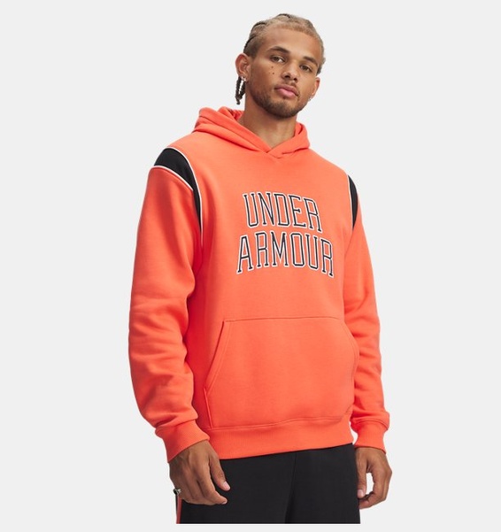 Kırmızı Erkek UA Rival Fleece Novelty Kapüşonlu Sweatshirt