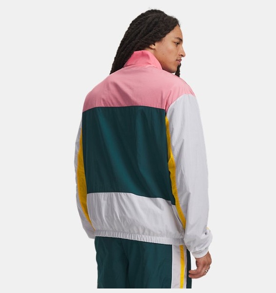 Pembe Erkek UA Icon Woven Track Fermuarlı Ceket