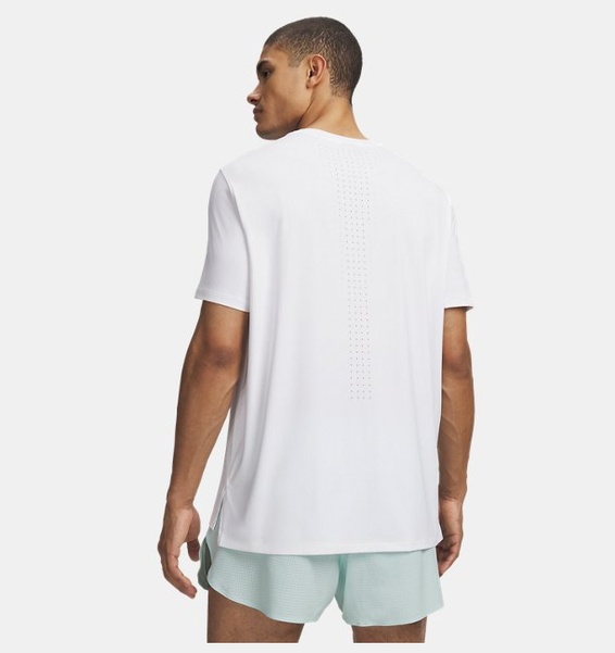 Beyaz Erkek UA Velociti Pro Kısa Kollu T-Shirt