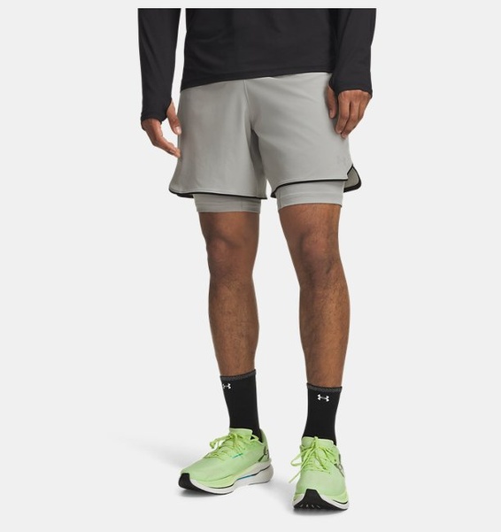 Gri Erkek UA Velociti Pro 2-in-1 Şort