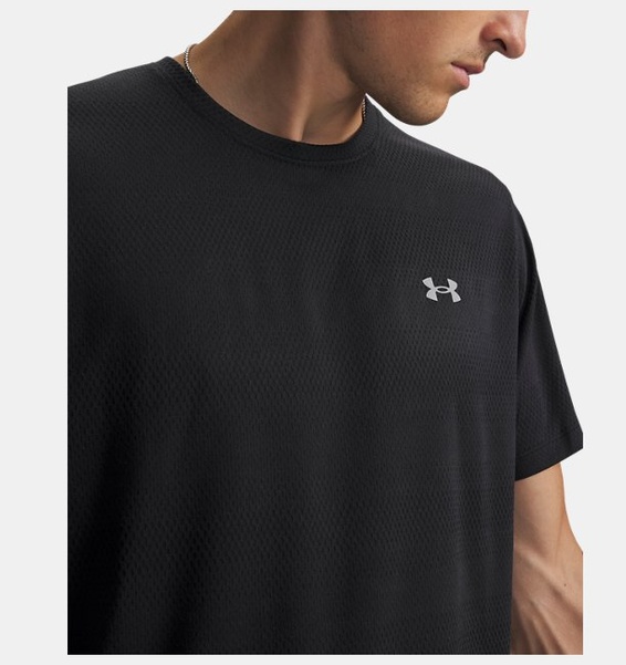 Siyah Erkek UA Velociti Kısa Kollu T-Shirt