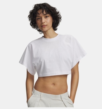 Kadın UA Cropped Script Kısa Kollu T-Shirt