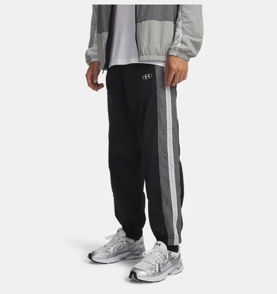 Siyah Erkek UA Icon Woven Track Eşofman Altı