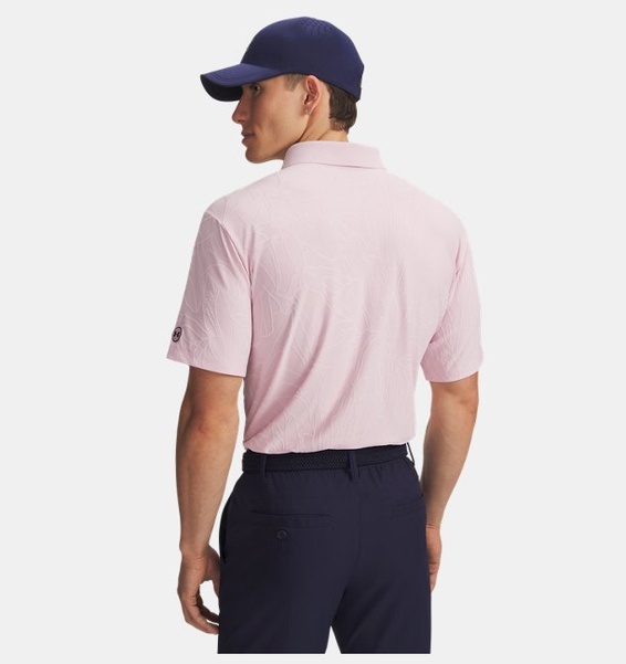 Pembe Erkek UA Drive Jacquard Polo T-Shirt