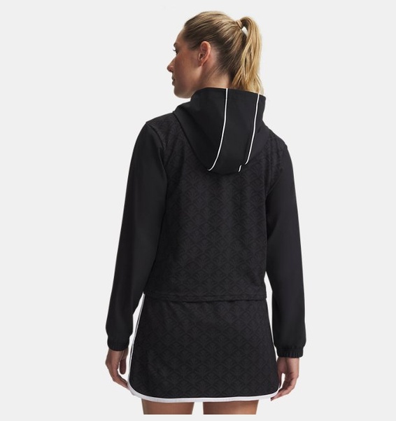 Siyah Kadın UA Drive Fermuarlı Kapüşonlu Ceket