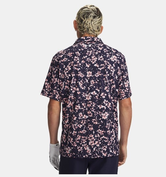 Lacivert Erkek UA Matchplay Baskılı Polo T-Shirt