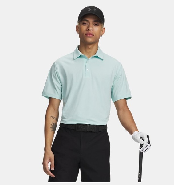 Yeşil Erkek UA Curry Drive Bonded Polo T-Shirt