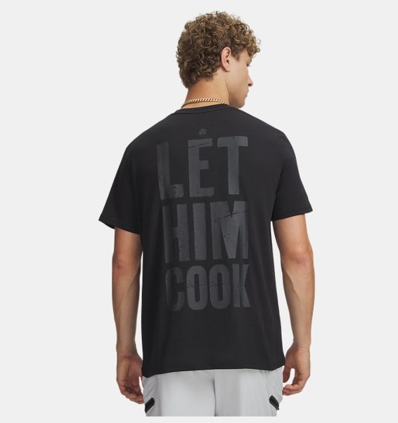 Siyah Erkek UA Curry Let Him Cook T-Shirt