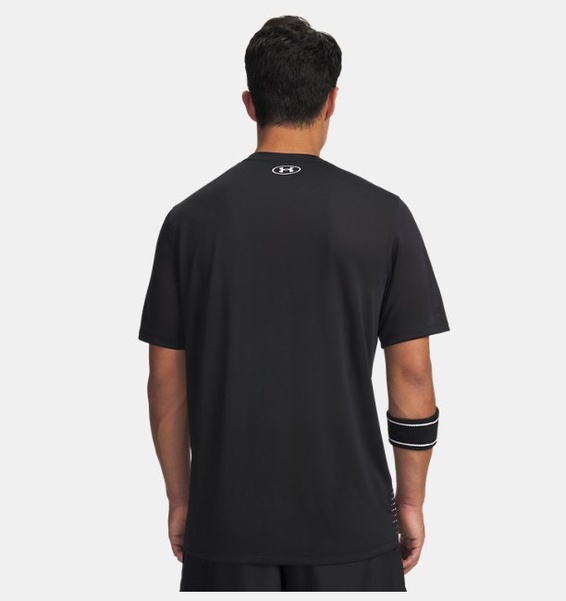 Siyah Erkek UA Tech Play Kısa Kollu T-Shirt