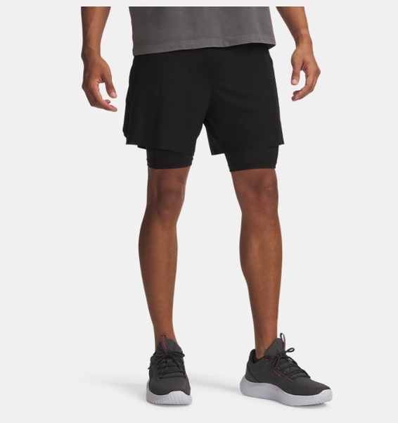 Siyah Erkek UA Vanish Elite 2in1 Şort