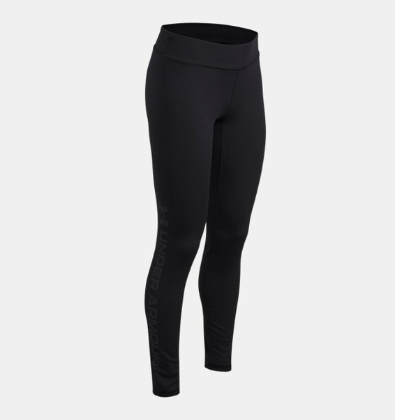 Siyah Kız Çocuk UA Motion Branded Tayt