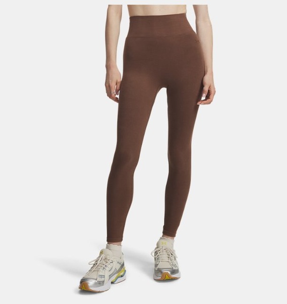 Kahverengi Kadın UA Seamless Cotton Tayt