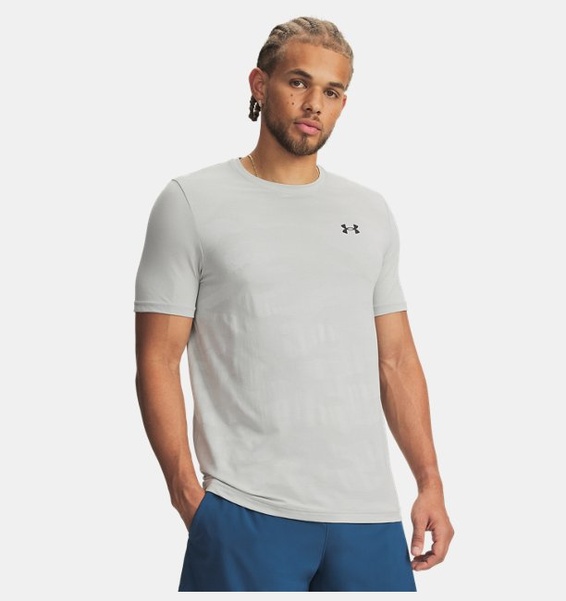 Gri Erkek UA Vanish Elite Seamless Kısa Kollu T-Shirt