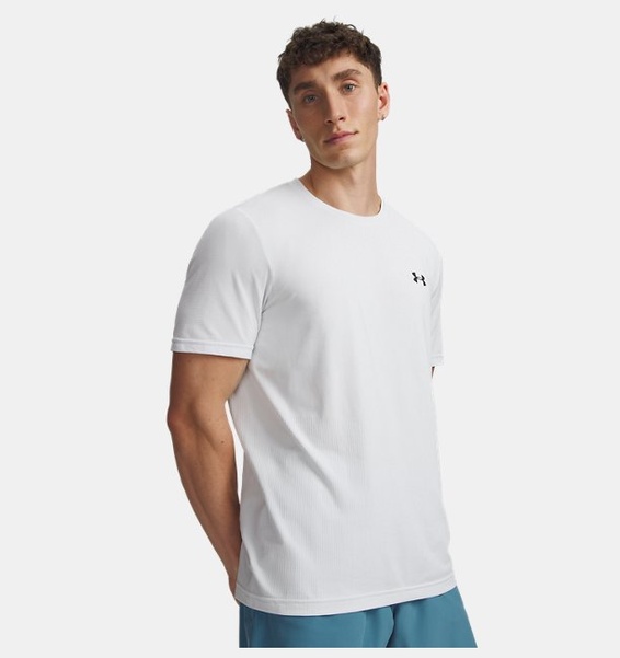 Beyaz Erkek UA Vanish Elite Seamless Kısa Kollu T-Shirt