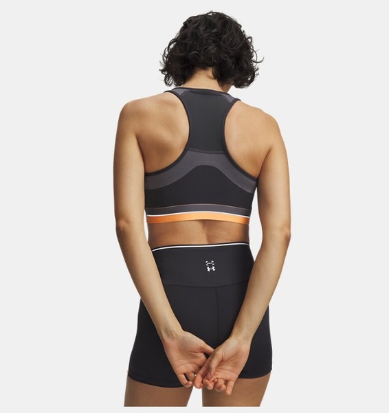 Antrasit Kadın UA Halo Run Crop Atlet