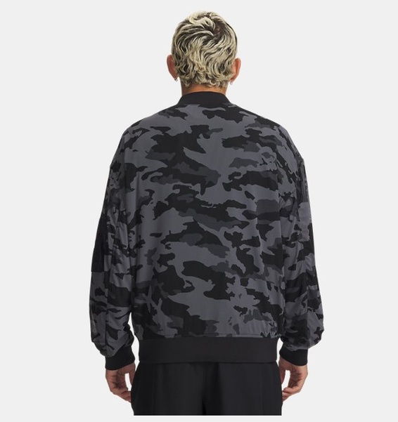 Siyah Erkek UA Mesh Bomber Ceket