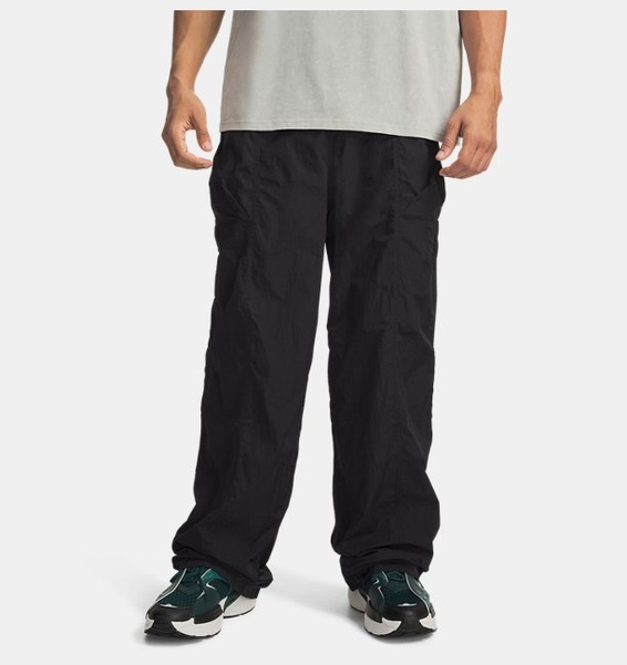 Siyah Erkek UA Hoops Woven Eşofman Altı