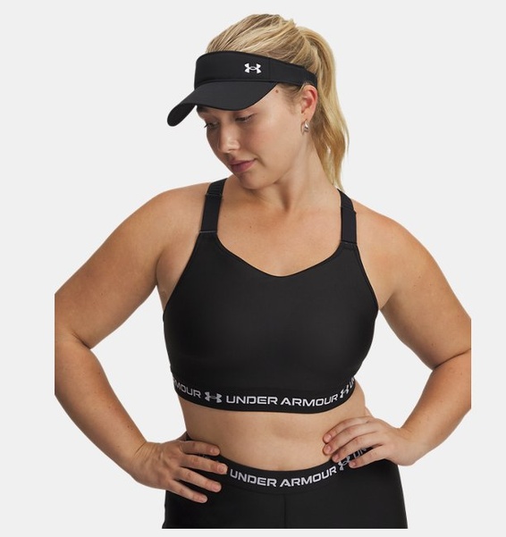 Siyah Kadın UA Heatgear High Spor Sütyeni