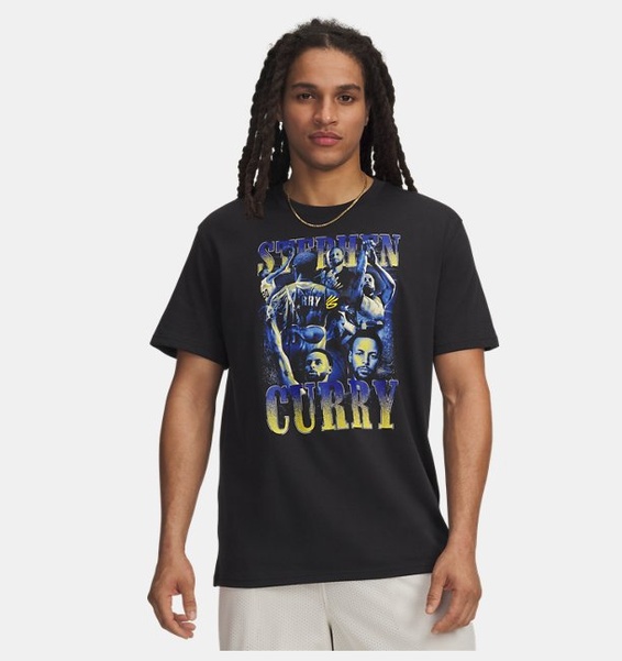 Siyah Erkek UA Curry Moments T-Shirt