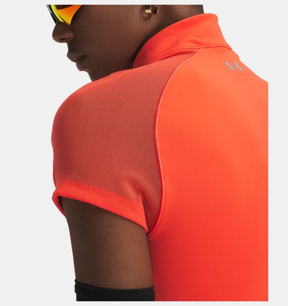 Kırmızı Kadın UA Vanish Elite Crop Kısa Kollu T-Shirt