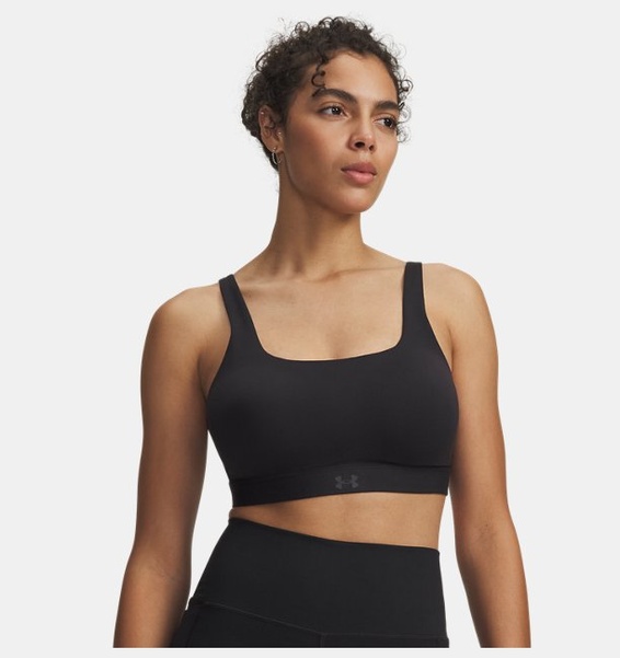 Siyah Kadın UA Effortless Kollu High Spor Sütyeni