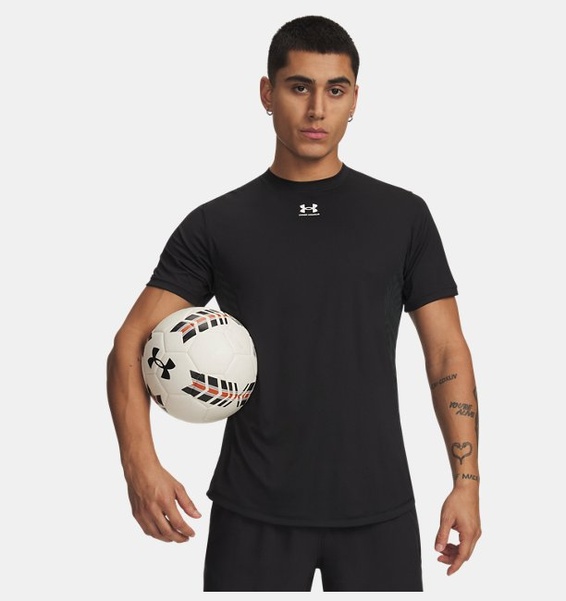 Siyah Erkek UA Challenger Pro Kısa Kollu T-Shirt