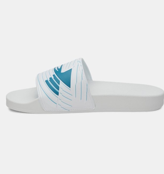 Beyaz Erkek UA Armr Slide Sport Terlik