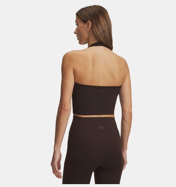 Kahverengi Kadın UA Meridian Halter Atlet
