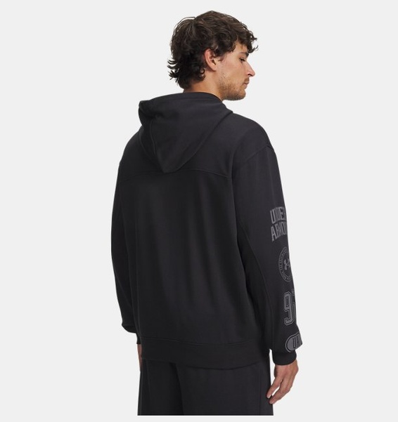 Siyah Erkek UA Rival Lightweight Graphic Fermuarlı Ceket