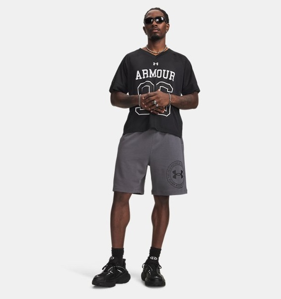 Gri Erkek UA Rival Lightweight Graphic Şort