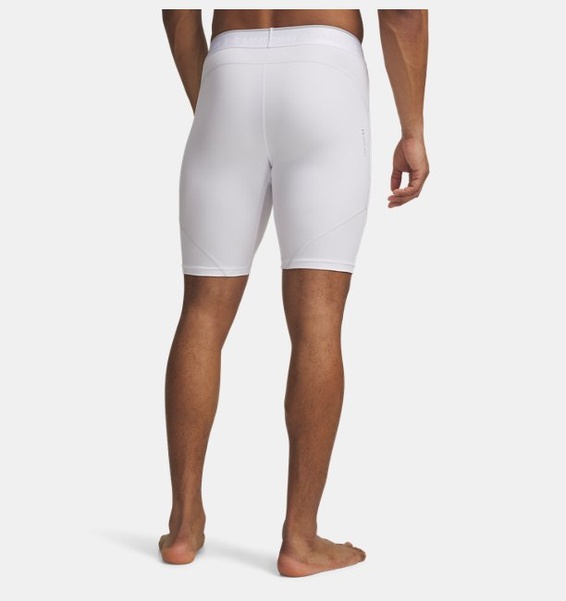 Beyaz Erkek UA HeatGear Elite Long Kısa Tayt