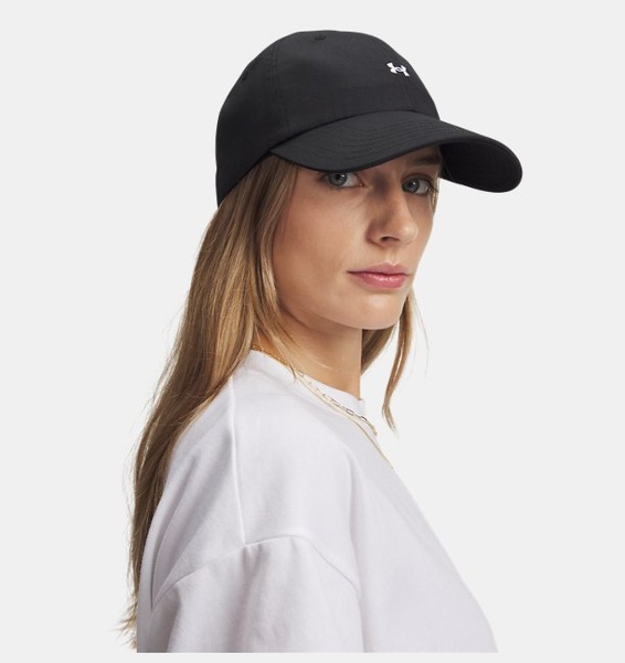 Siyah Kadın UA Sportstyle Ayarlanabilir Şapka