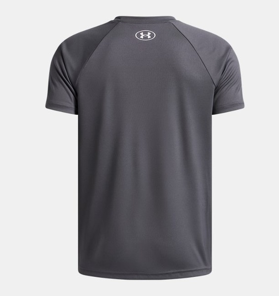 Gri Erkek Çocuk UA Tech Split Wordmark Kısa Kollu T-shirt