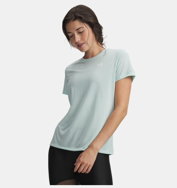 Yeşil Kadın UA Tech Solid T-shirt