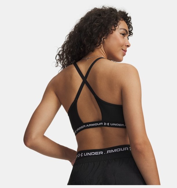 Siyah Kadın UA Crossback Low Spor Sütyeni