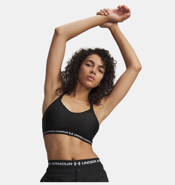 Siyah Kadın UA Crossback Low Spor Sütyeni