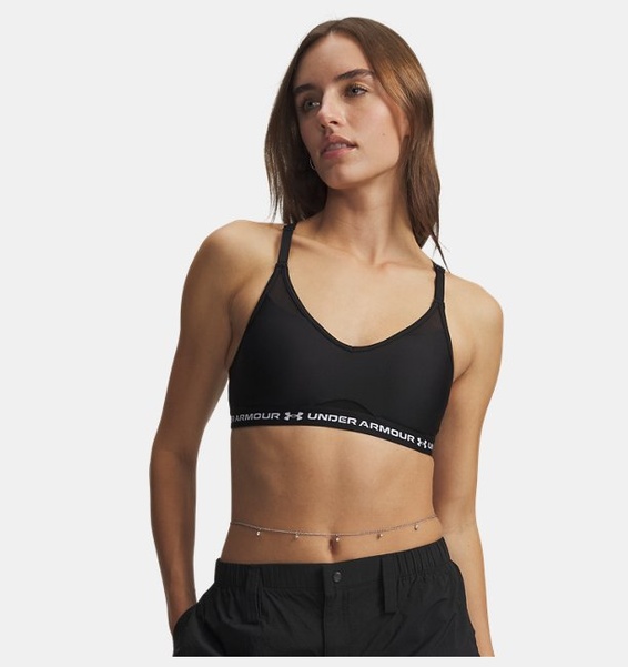 Siyah Kadın UA Crossback Low Spor Sütyeni
